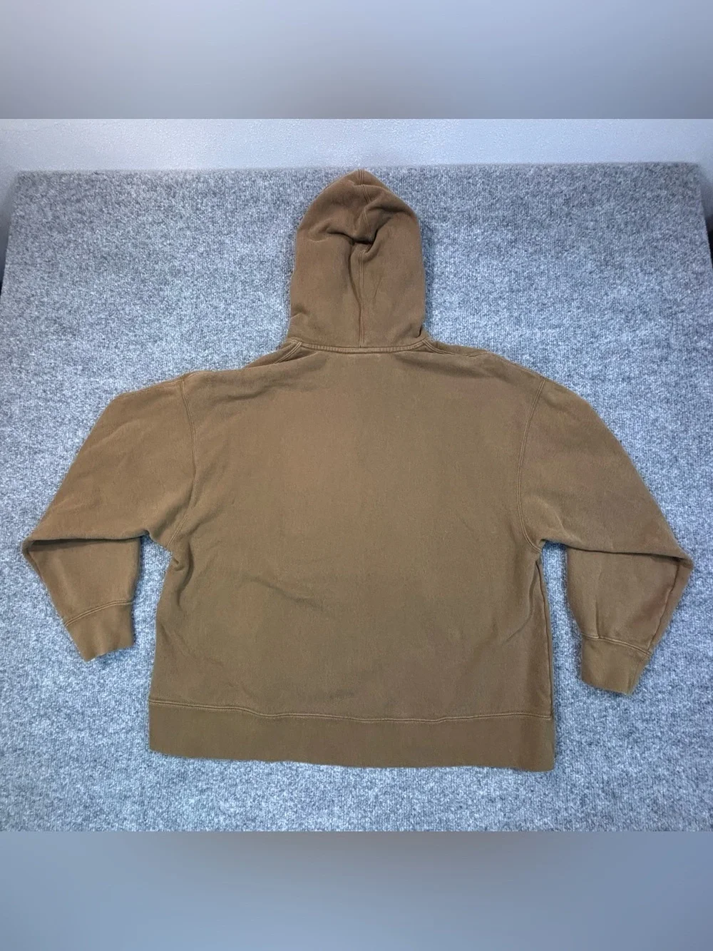 Nike Air Jordan Flight Hoodie Mens Medium Brown Washed Oversized Sweatshirt